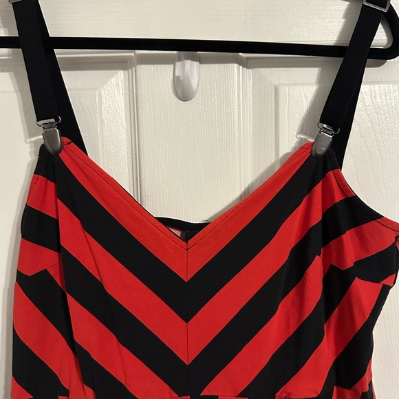 Killstar x Avril Red and Black Striped Dress - Picture 4 of 5